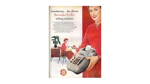 Burroughs 10-Key Adding Machine